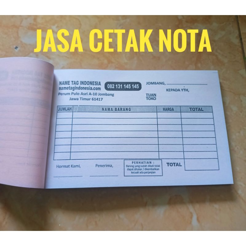 

CETAK NOTA CUSTOM