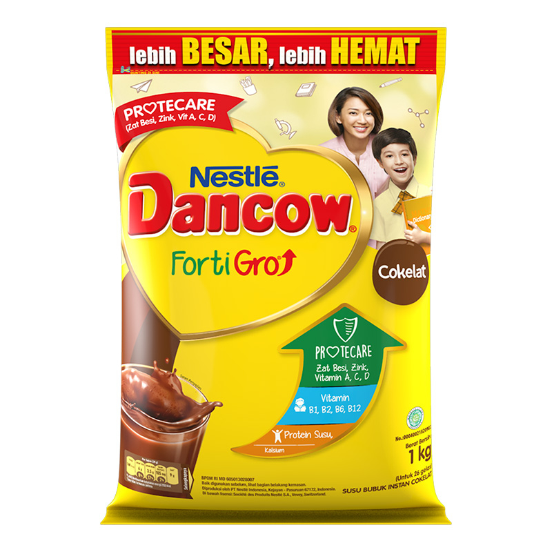 

Dancow Fortigro Cokelat Susu Bubuk Instant 1000 g