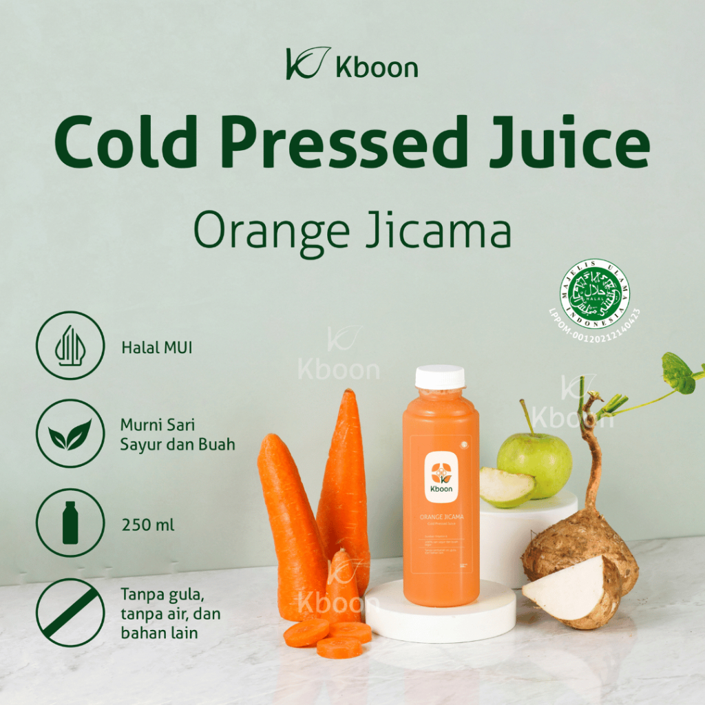 

Cold Pressed Juice Orange Jicama 250ml Kboon