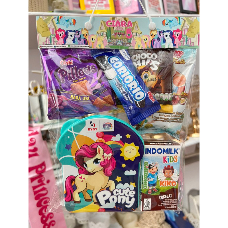 Bingkisan ultah souvenir ultah snack ultah anak