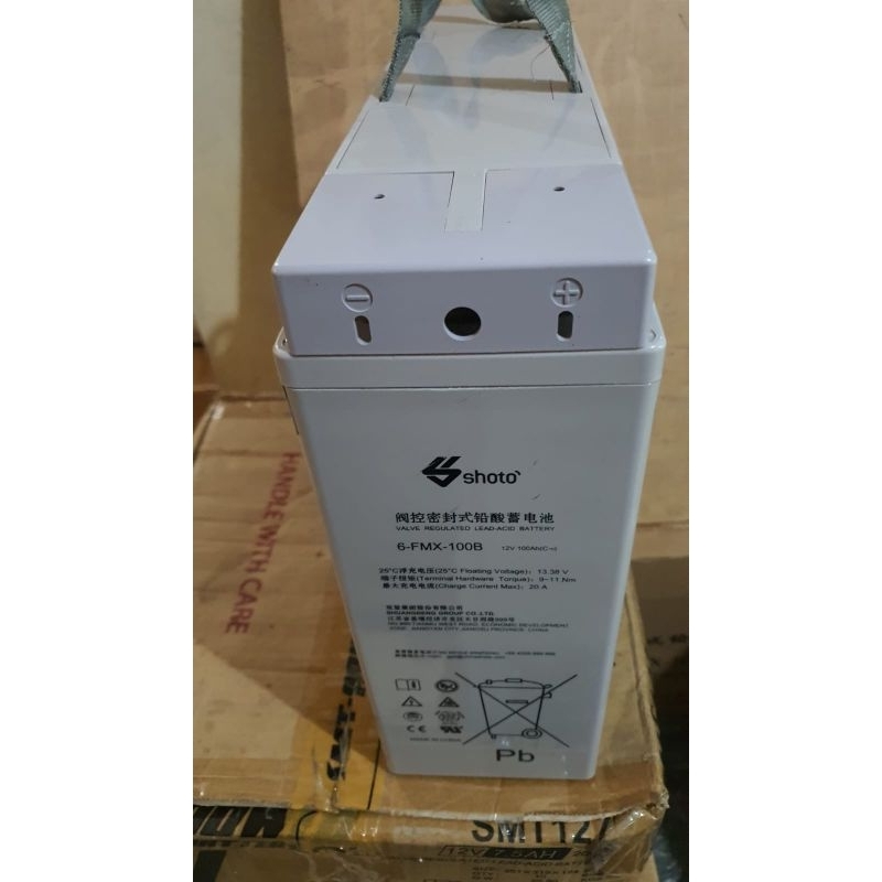 Baterai AKI Kering SHOTO 6FMX 12v 100Ah NEW UNTUK SOLAR PANEL , UPS