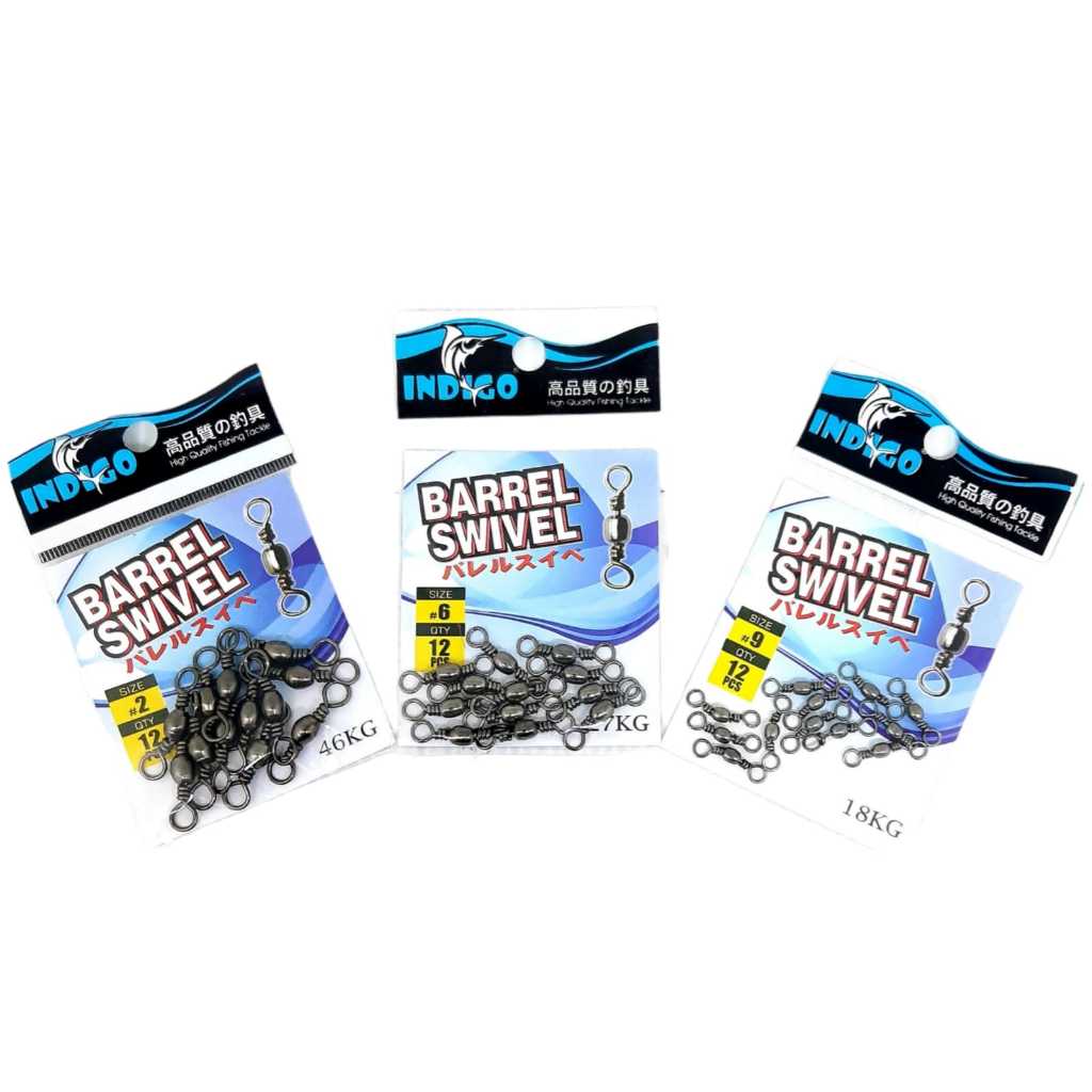Aksesoris Pancing KILI KLI BARREL SWIVEL INDIGO/CATFISH Ukuran 1-12 Anti Karat Dan  Semakin Besar No