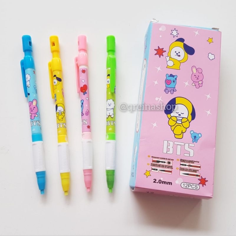 

(BISA COD) Pensil Mekanik Karakter BT21 2.0mm