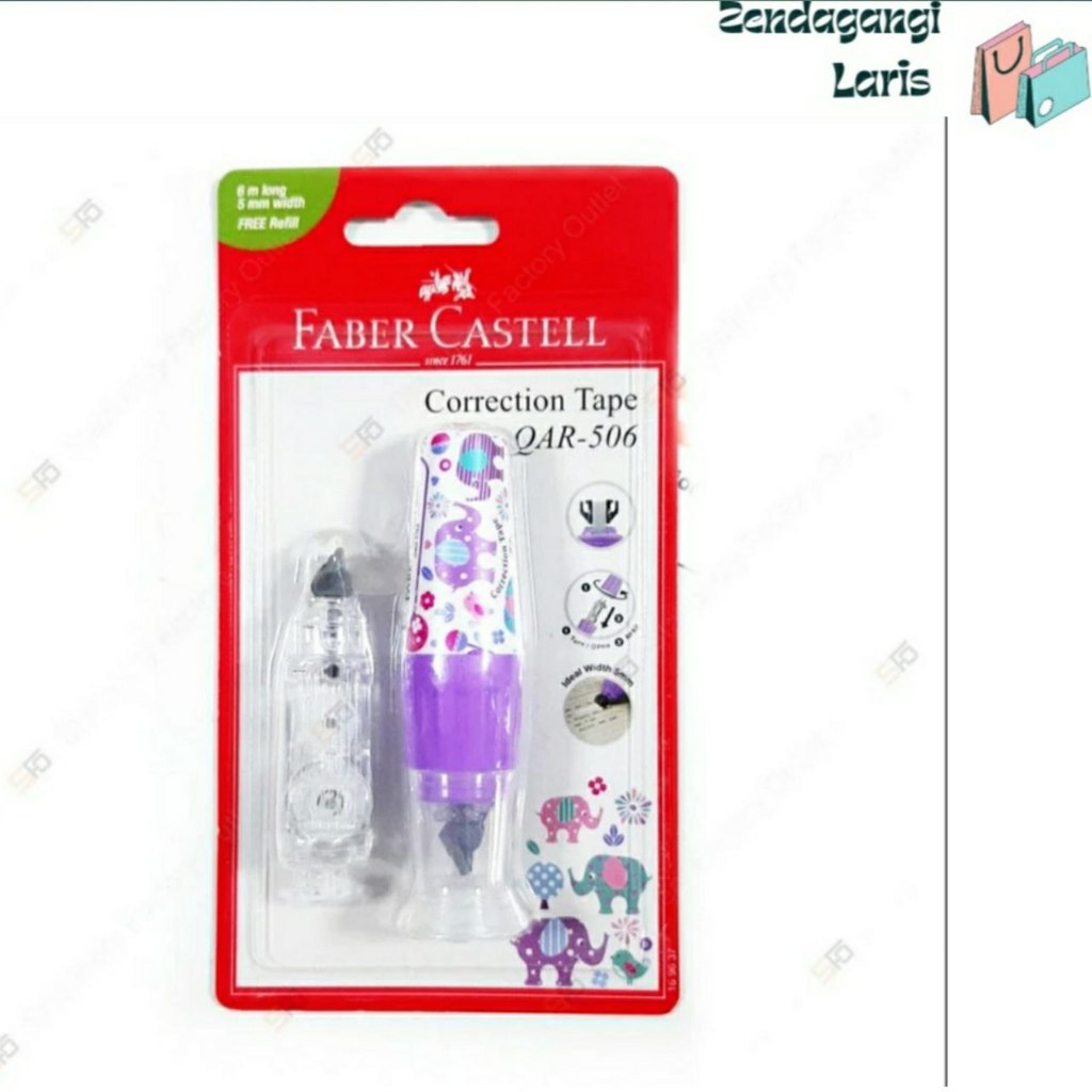 

Correction Tape Faber Castell QAR-506-Fancy- Pink