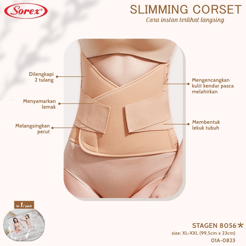 Sorex Slimming Corset Stagen 8056 extra size - Sorex Slimming