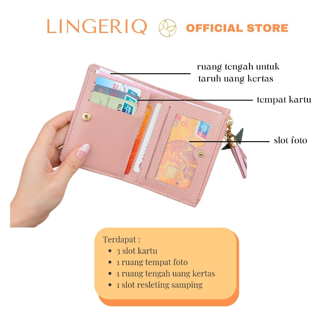 (CMDPT11) Dompet Wanita import Murah Lipat Kecil Lucu &amp; Cantik dompet real pic Kartu