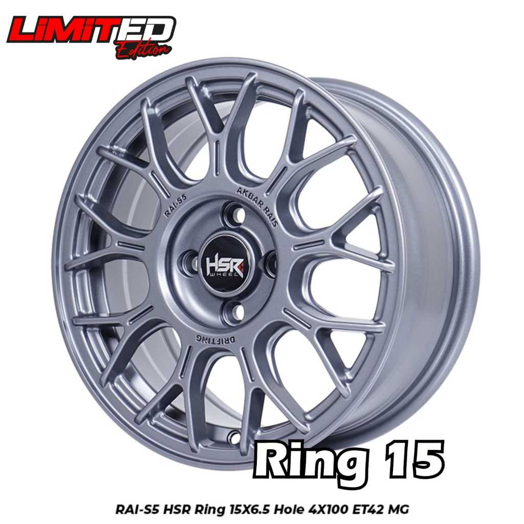Velg mobil Suzuki Ignis Ring 15 HSR RAI S5 Velg mobil r15 vios,city,baleno,picanto