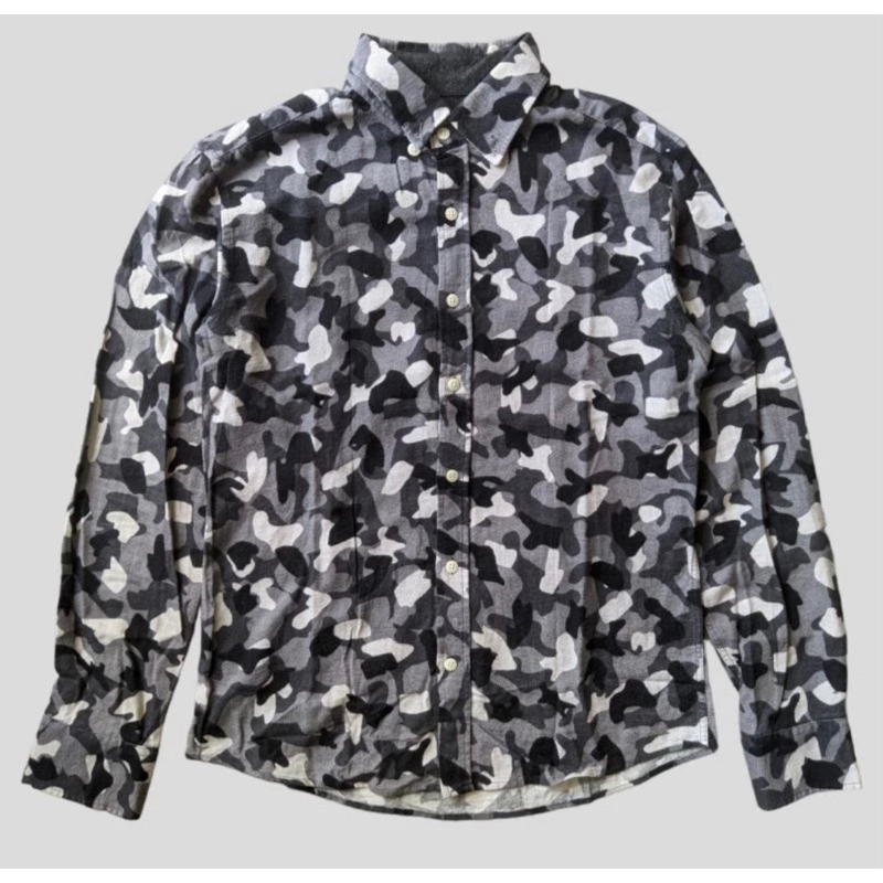 Kemeja army camo second vintage