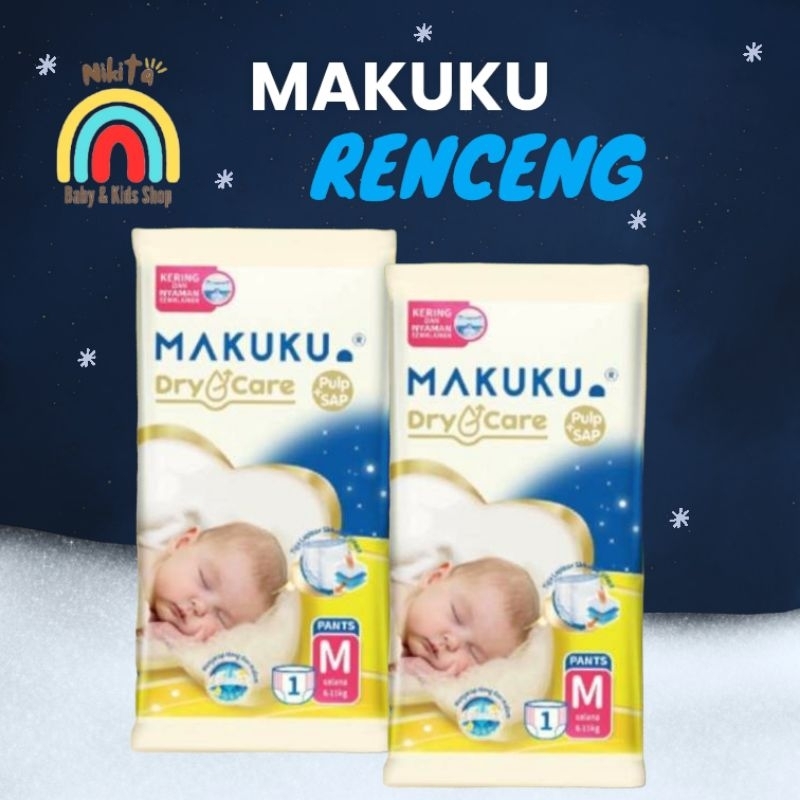 Makuku Dry care Renceng 1 Karton / Makuku dry care renceng 1 renceng isi 6