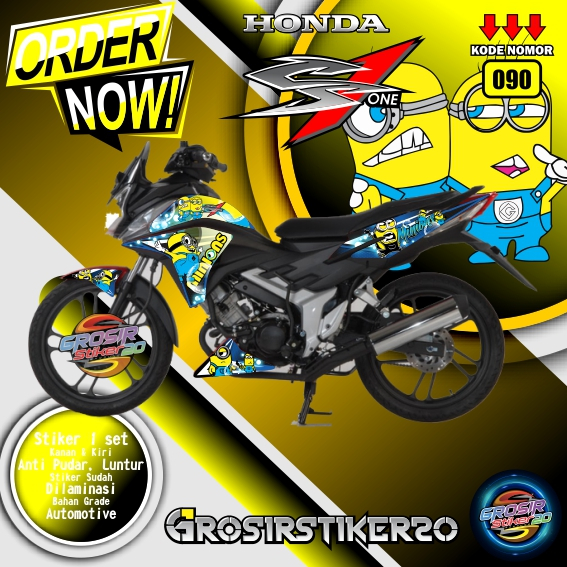 STRIPING VARIASI HONDA CS1 MOTIF MINION / STIKER VARIASI MOTOR