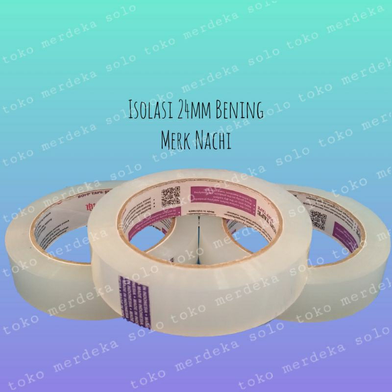 

Lakban Isolasi OPP Nachi 24mm 90yard