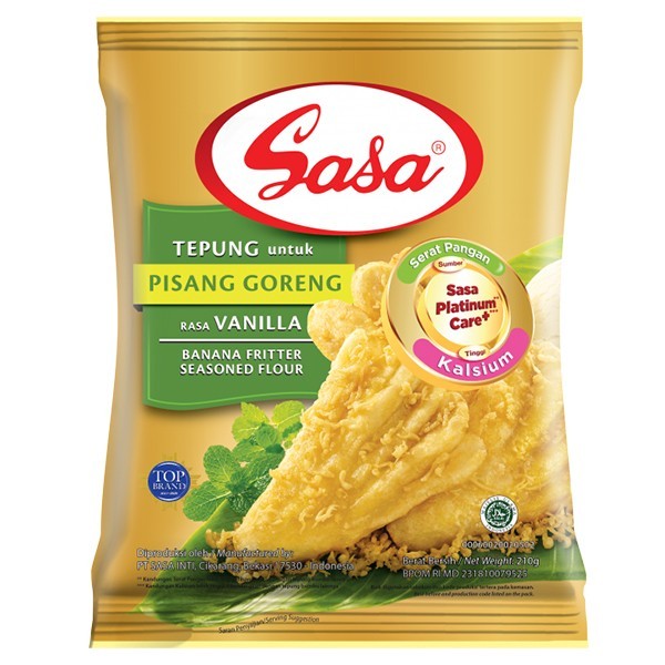 

SASA Tepung Bumbu Pisang Goreng Vanilla 210 Gr