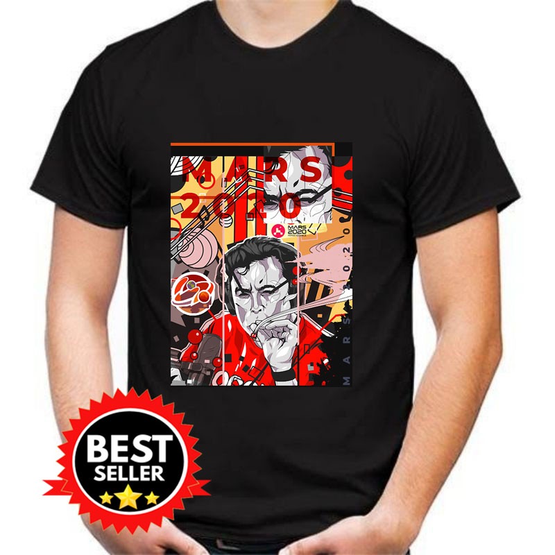 T-Shirt 2020 Space-x Mission To Mars Elon Musk Kaos