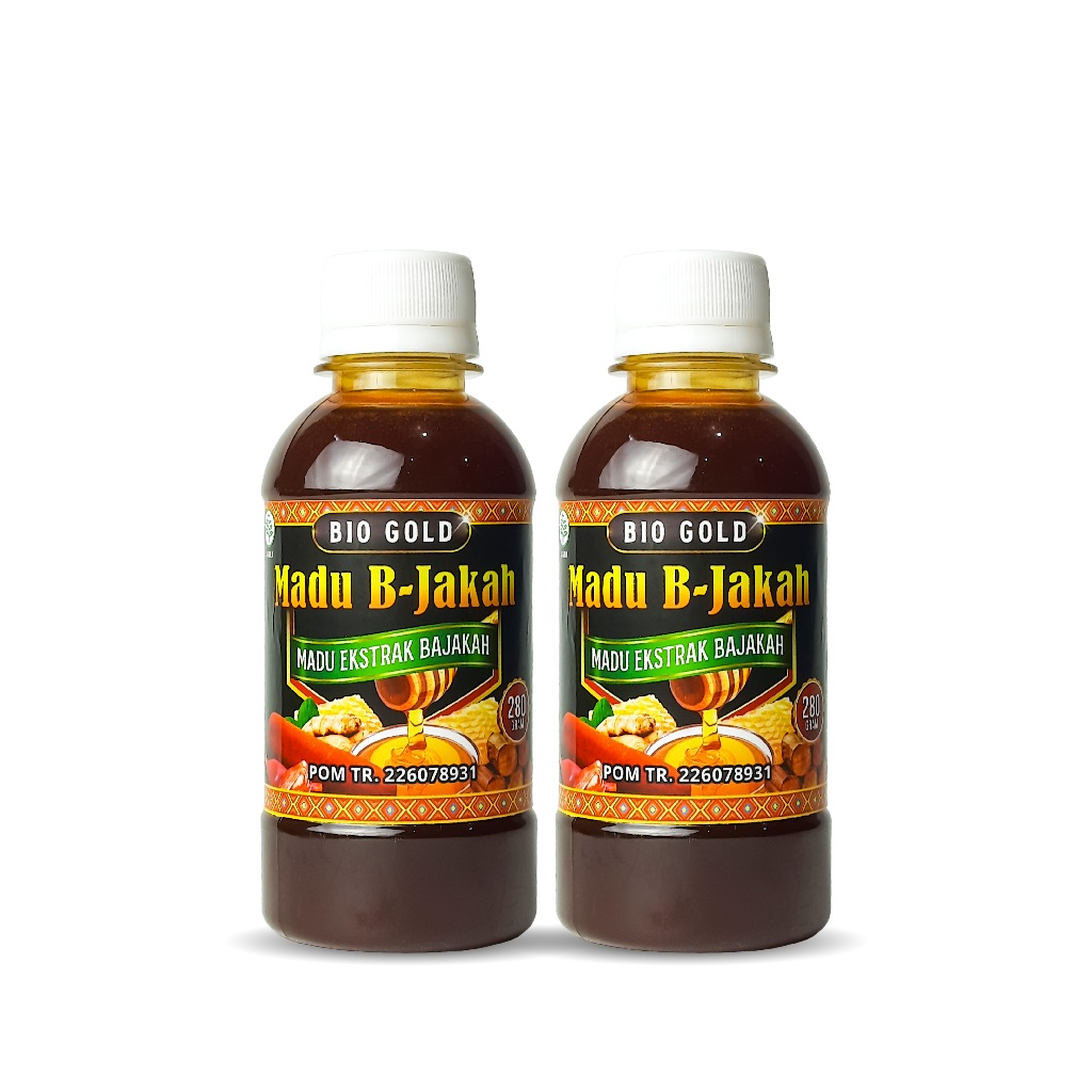 

MADU B-JAKAH [PAKET 2 BOTOL] Madu B-Jakah Bio Gold Plus Plus Bawang Dayak Temu Putih Propolis Buah Merah Papua Madu Bajakah