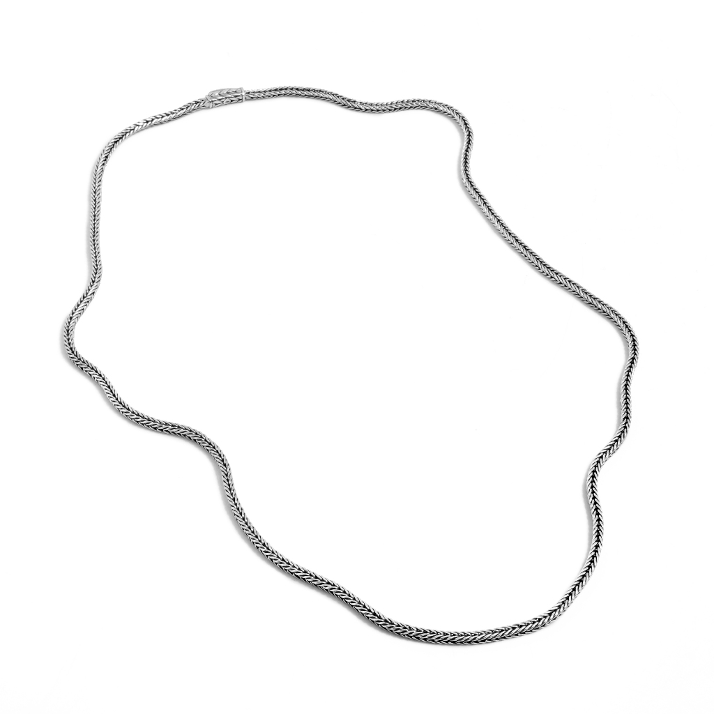 [Original Kalung Perak 925] Kalung Anyaman Perak 925 Pria Sunaka Jewelry Koleksi Sutramala Karna