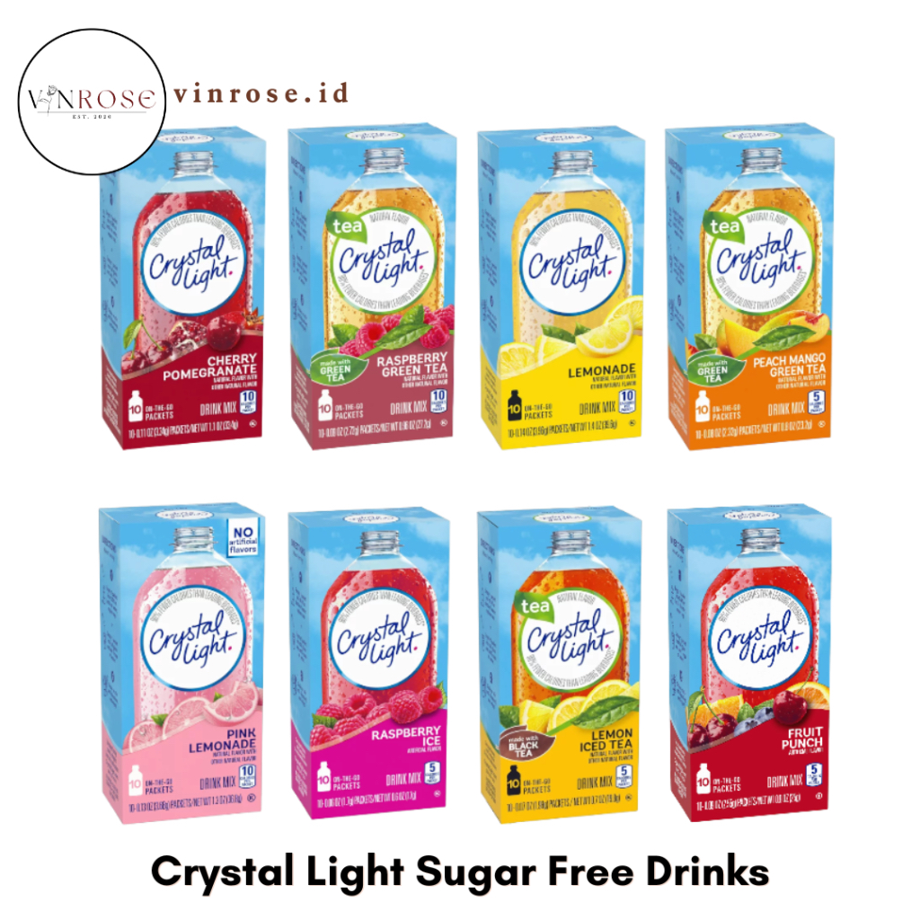 

Crystal Light Rendah Kalori/ Minuman Diet Bebas Gula