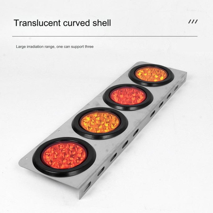 LAMPU STOP BELAKANG VARIASI CHROME TRUK BUS FUSO HINO PANJANG