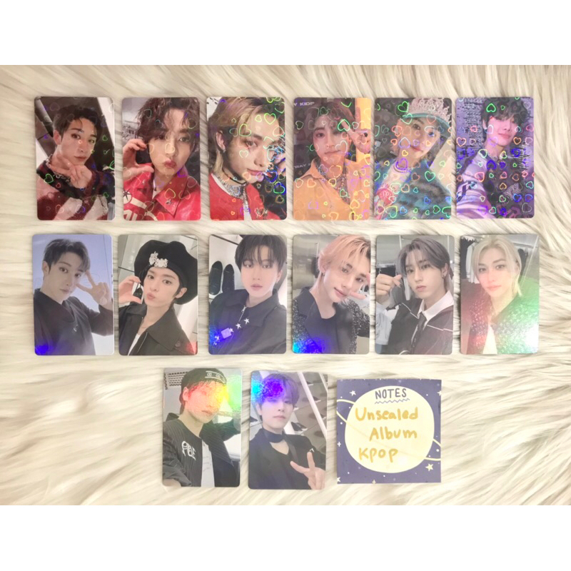 Stray Kids 5star - KMS Station pob benefit skz Photocard PC holo hologram Bangchan Lee Know Minho Ch