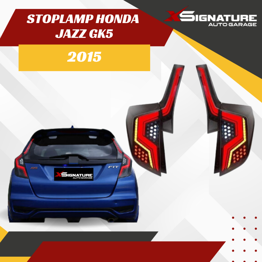 STOPLAMP HONDA JAZZ GK5 2015 SMOKE & RED