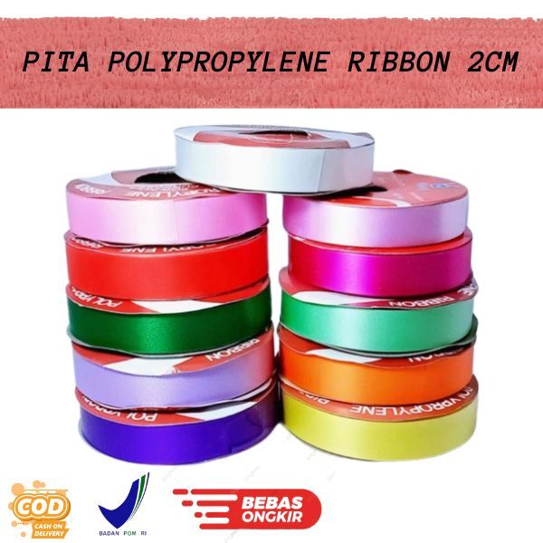 COD / PITA JEPANG (POLYPROPYLENE RIBBON) 2CM PITA HIAS KADO PITA SOUVENIR SERBAGUNA