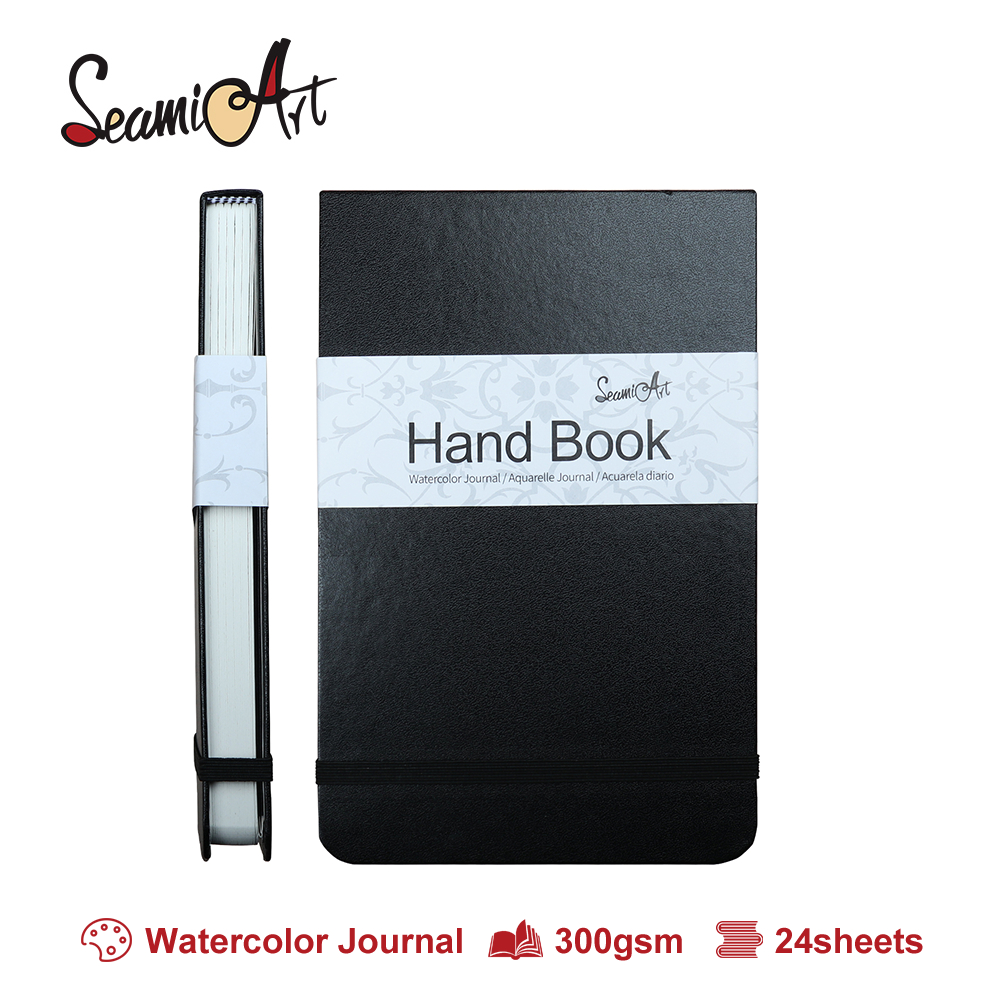 

SeamiArt Watercolor Drawing Notebook Journal HandBook Catatan cat air 300gsm 24sheets