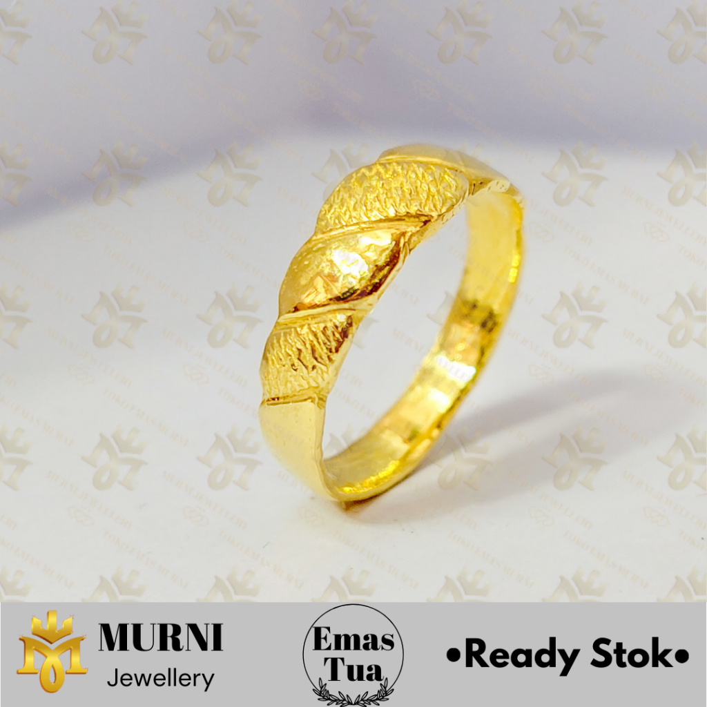 Cincin Emas Tua Asli Model Keong - Toko Emas Murni