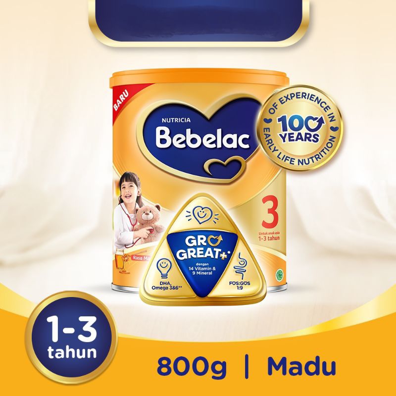 Bebelac 3 Madu Susu Pertumbuhan Bubuk 800gr