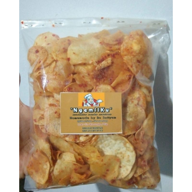 

Keripik Talas Pedas Balado 250 gr