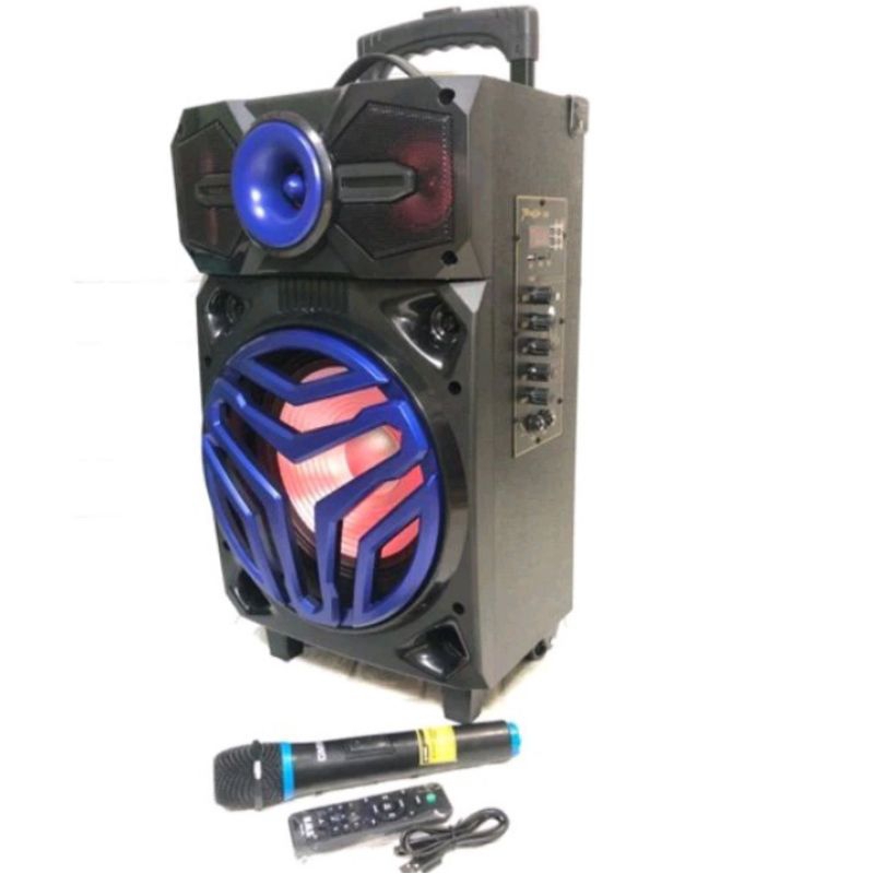 Speaker Aktif Portabel GMC Teckyo 779D Bluetooth Karaoke X Bass 1 Mic Wireless ORIGINAL