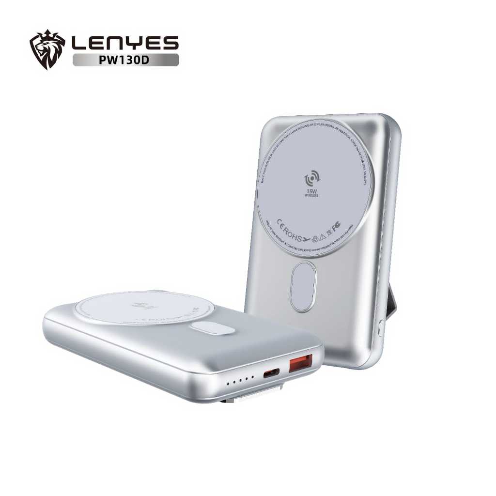 LENYES PW130D Powerbank 10000mAh 15W Magnetic Wireless Fast Charging + PD20W + 22,5W Wired Fast Char