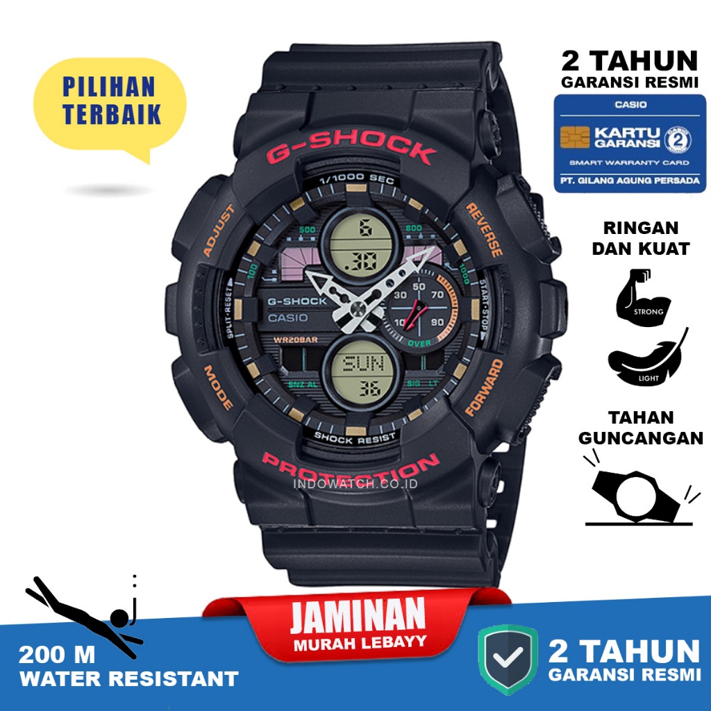 Casio G-Shock GA-140-1A4 g shock ga140 ga 140 original garansi resmi