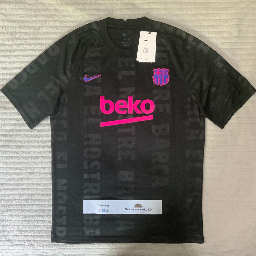 Jersey Bola Barcelona Barca Pre Match Training UCL 21/22 Original Nike Rare