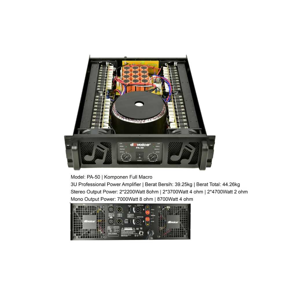 Power Amplifier ''dB Voice'' PA-50