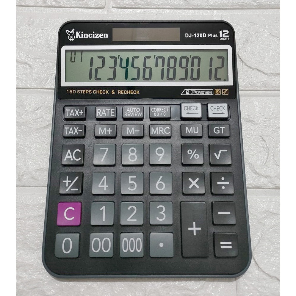 

KC DJ 120d Kalkulator 12 Digit - Kalkulator Kantor - Kalkulator Dagang