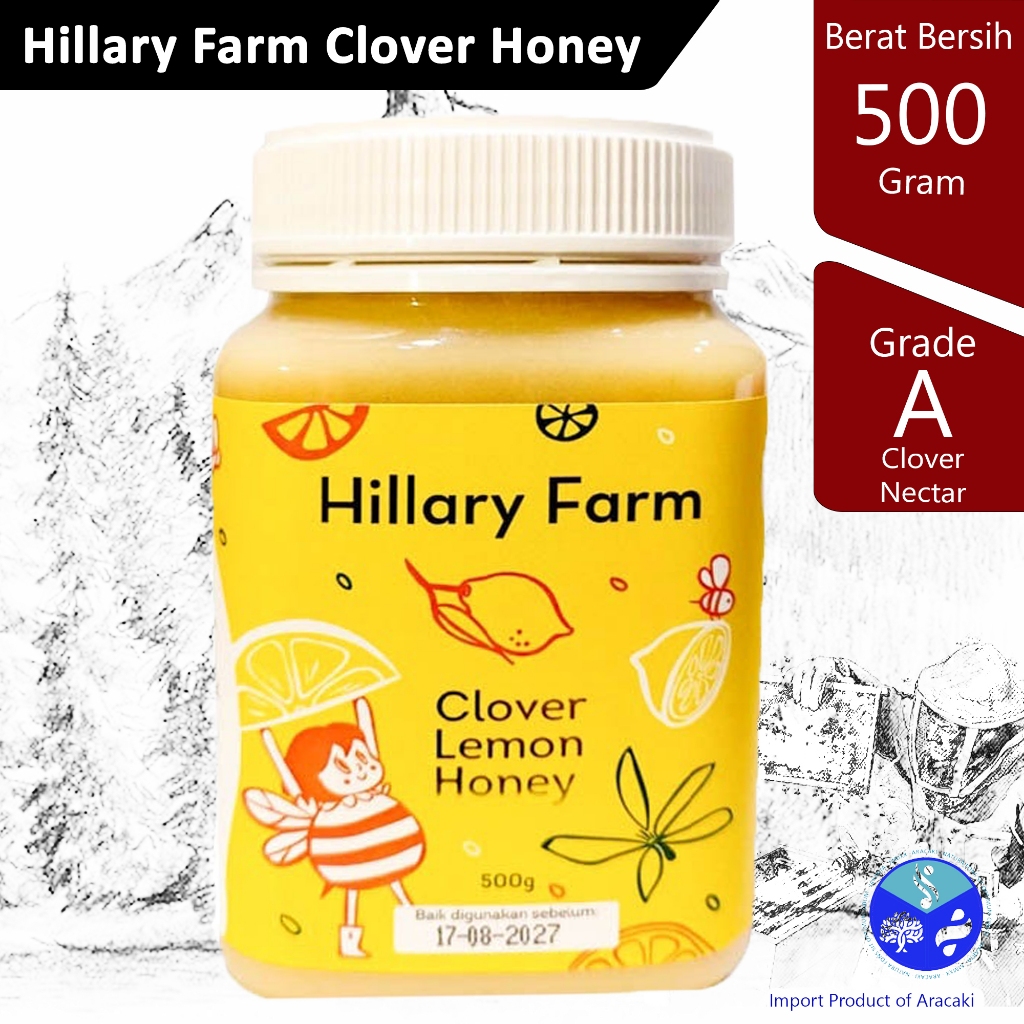 

Madu Clover Honey With Lemon Hillary Farm 500 gr