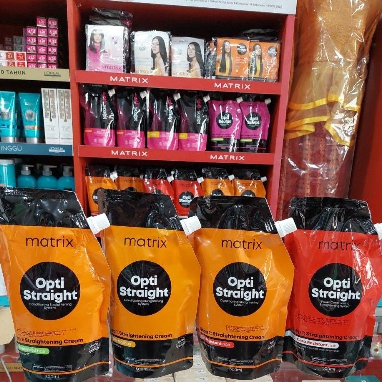 MATRIX OPTISTRAIGHT / PELURUS RAMBUT / SMOOTHING STEP 1 500ML