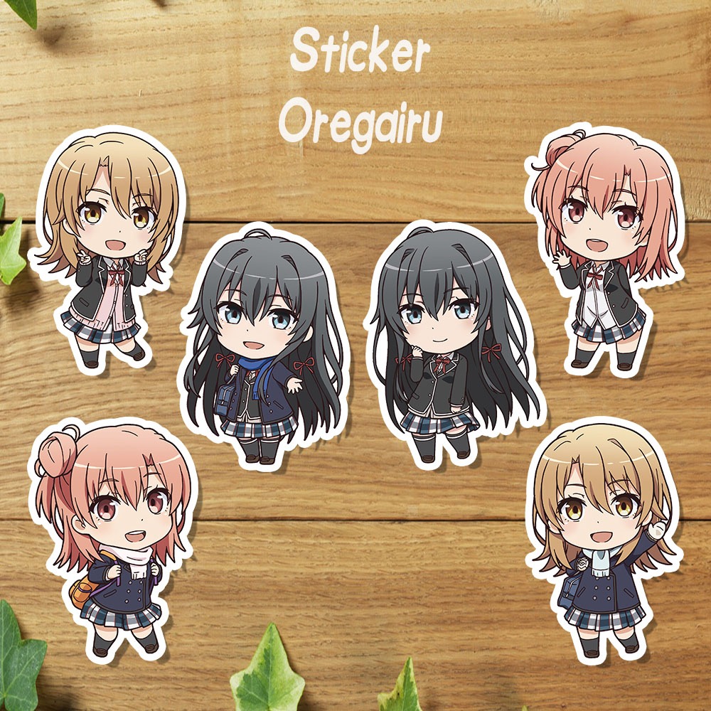 

Sticker Anime Oregairu / Stiker Oregairu Yukino, Yui, Iroha