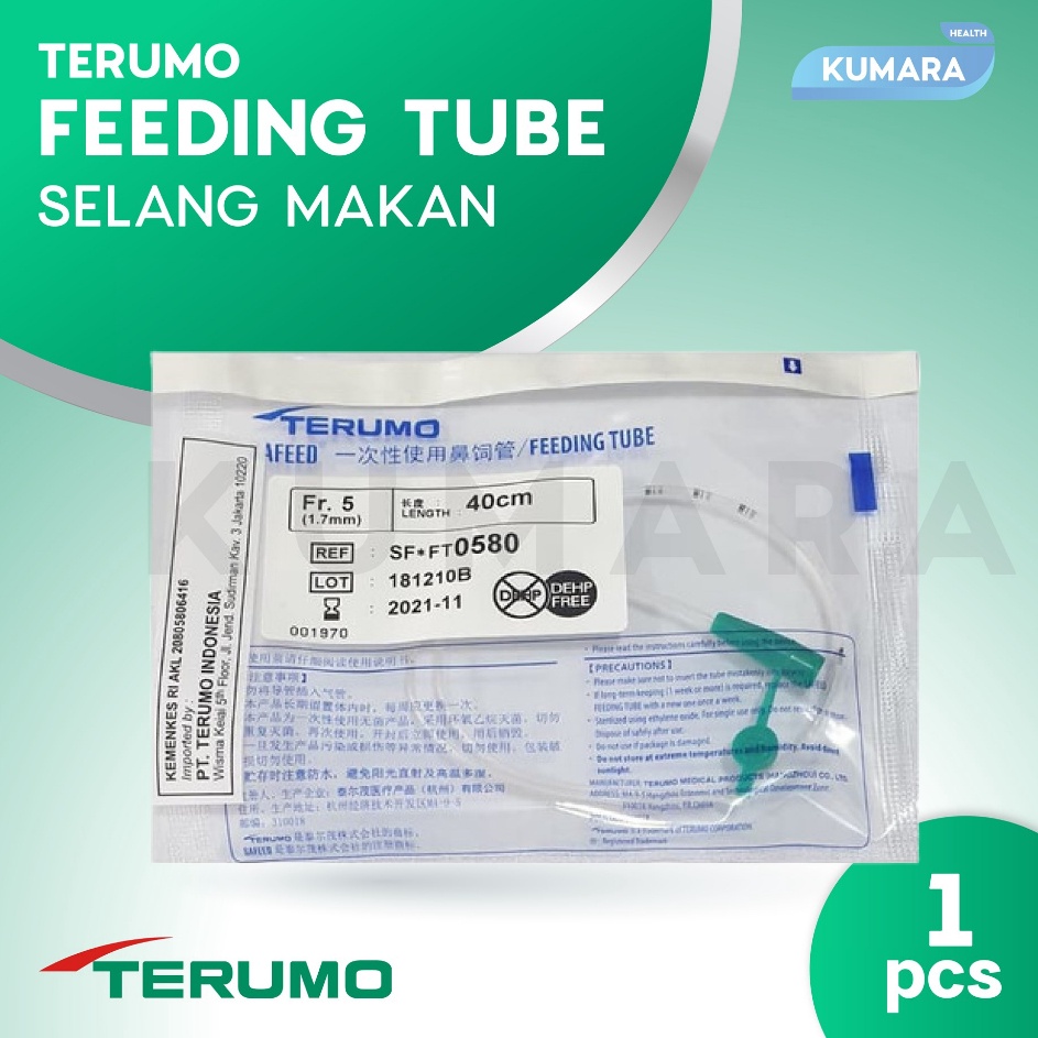 HDSD7688 Ready Stok TERUMO - NGT Feeding Tube / Selang Makan Pcs