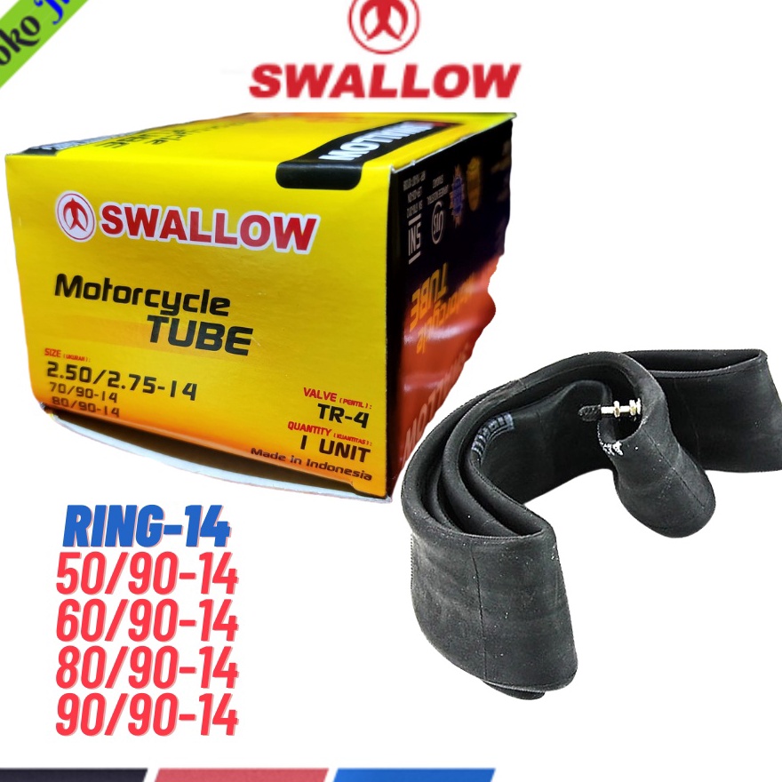 Terlaris dan Termurah Swallow Ban Dalam Motor Metik Ring Velg 14.