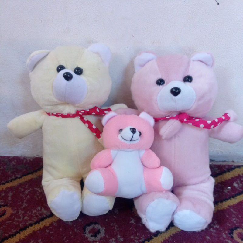 Boneka teddy bear ukuran 30 cm bijian