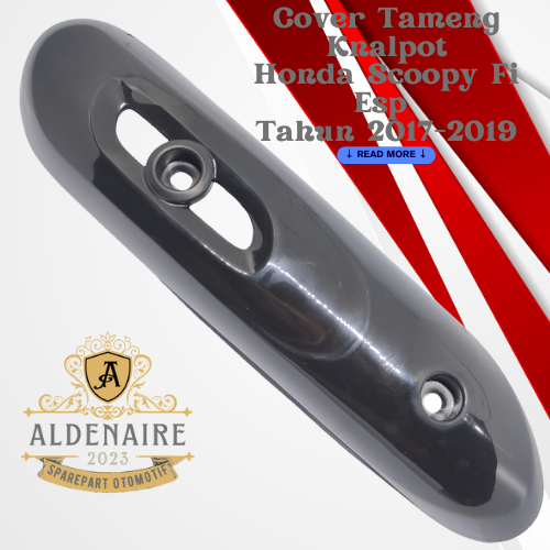 Cover Tutup Pelindung Tameng Knalpot Motor Honda Scoopy Tahun 2017-2019 Model Standar