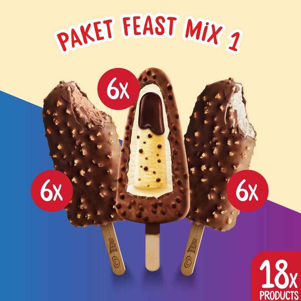 

⚡XPRESS⚡ Paket Feast Mix 1 - Es Krim Wall's
