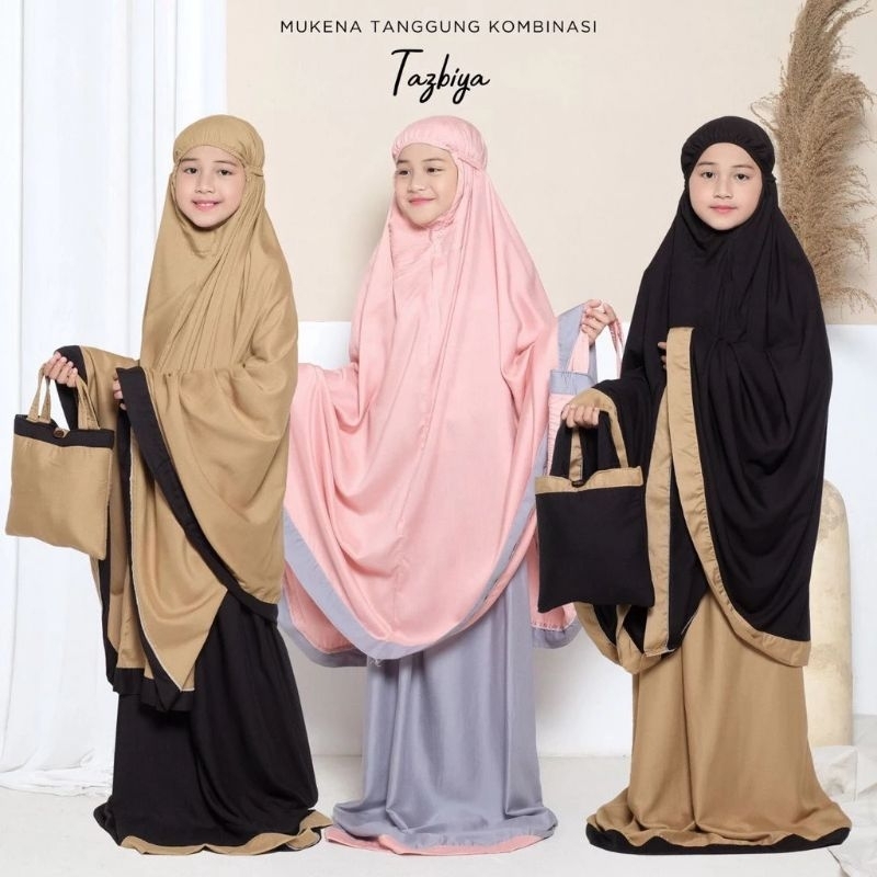 MUKENA ANAK TANGGUNG KOMBINASI TAZBIYA//MUKENA ANAK TANGGUNG MOTIF BELLARIA