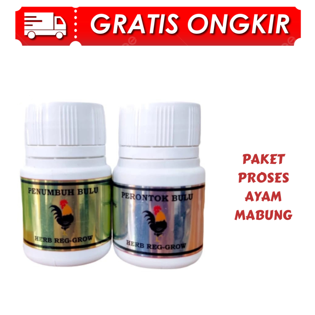 Paket Ayam MABUNG - Penumbuh Bulu Perontok Bulu Ayam Membantu Proses Mabung