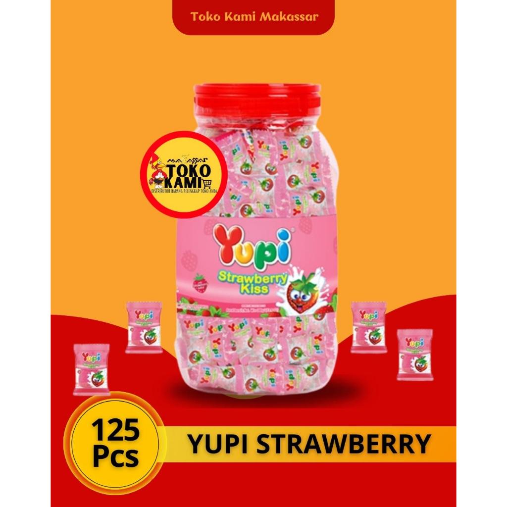 

Yupi Strawberry Toples Dan Bungkus