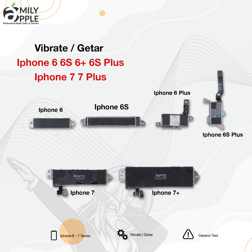 Vibrate Getar Iphone 6 6S 6+ 6S Plus 7 7 Plus Original Copotan