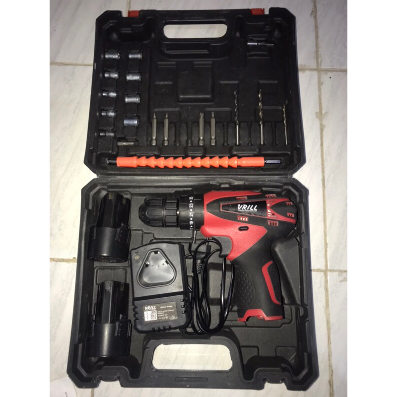 Mesin Bor Cordless Vrill VCD12 Impact Drill Cordless