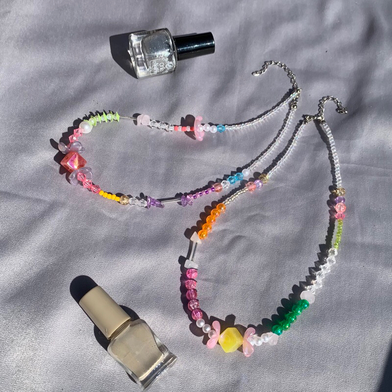 Cube Necklace / Kalung manik manik / Beads Necklace