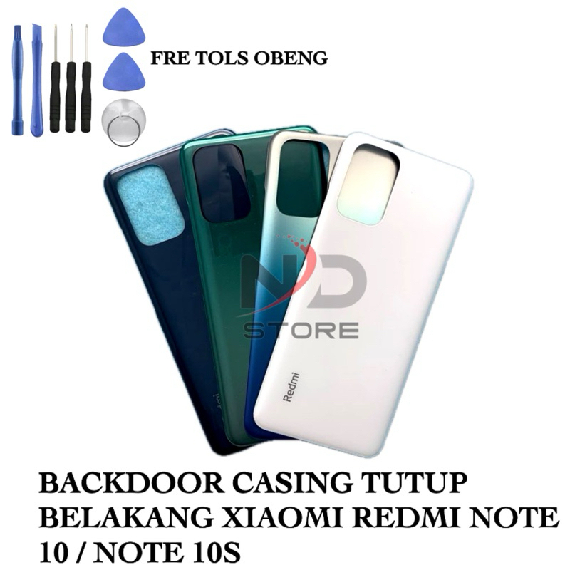 BACKDOOR CASING TUTUP BELAKANG XIAOMI REDMI NOTE 10 / NOTE 10S ORIGINAL NEW