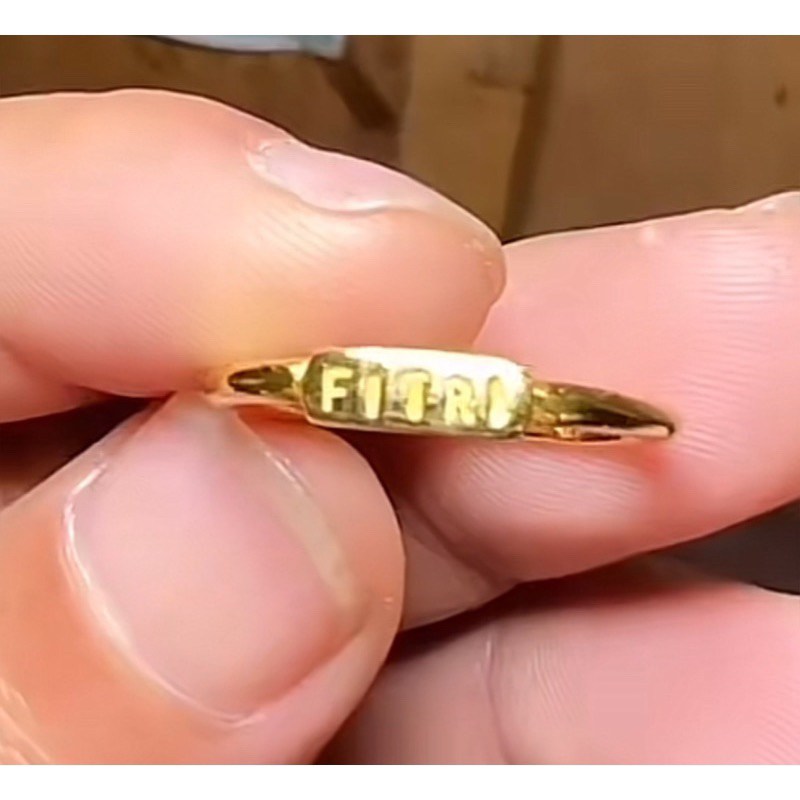 cincin nama emas asli 24k